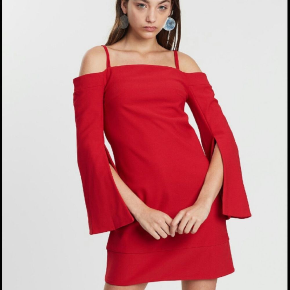 Anthropologie Elliatt Tempo Red Dress XS